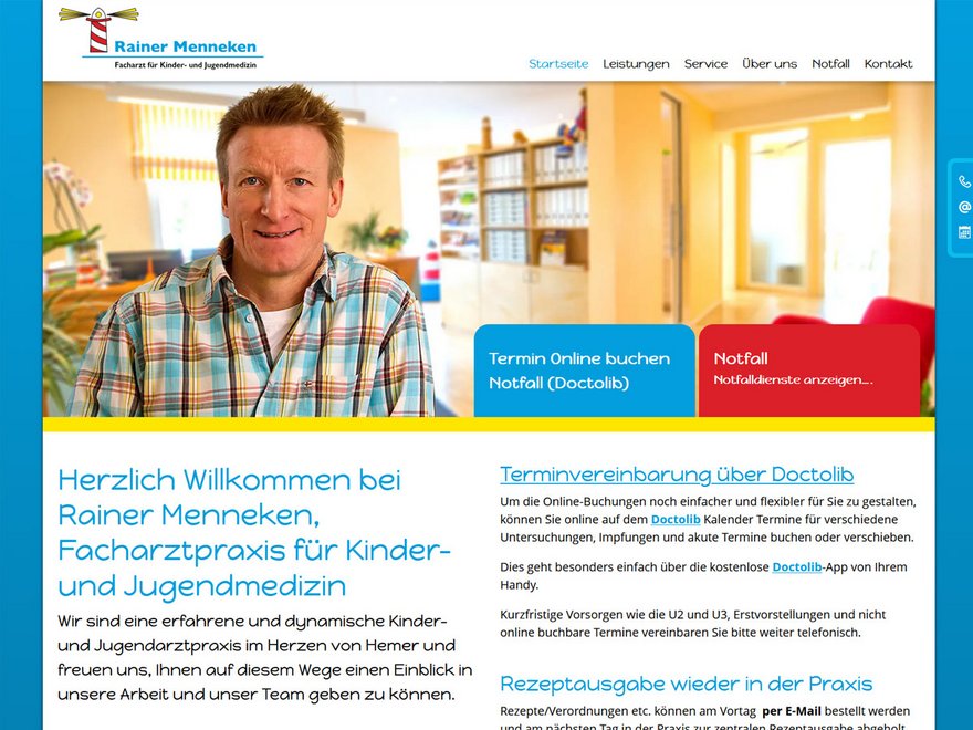 Rainer Menneken, Facharztpraxis für Kinder- und Jugendmedizin; Hemer