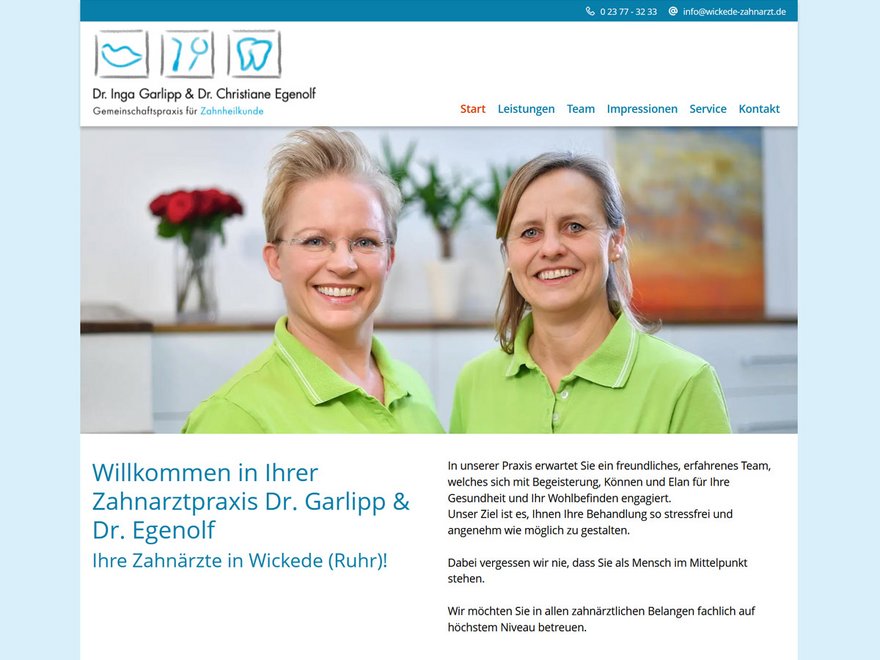 Zahnarztpraxis Dr. Garlipp & Dr. Egenolf, Wickede (Ruhr)