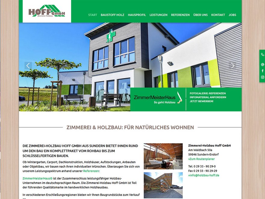 Zimmerei-Holzbau Hoff GmbH, Sundern